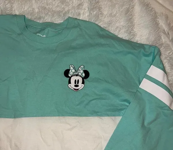 Disney Minnie Mouse Long Sleeve Spirit Jersey Style size Medium (8/10) Varsity - Image 5