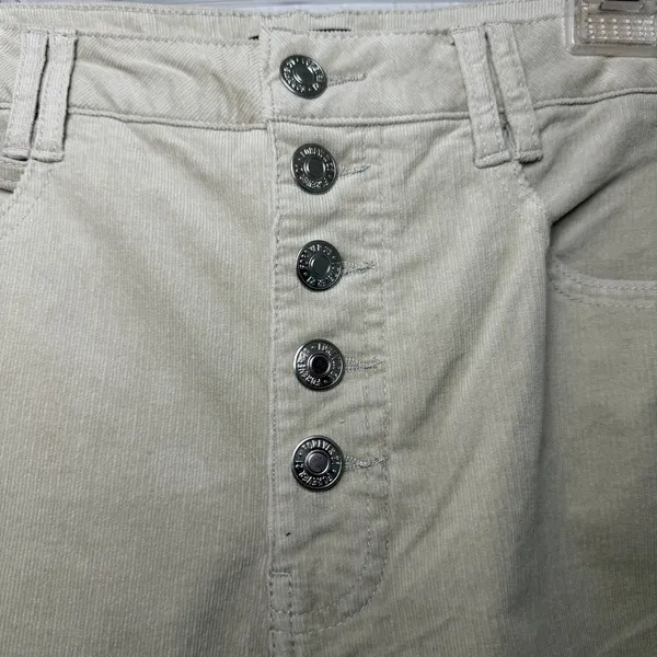 NWT Forever 21 Corduroy Flare Pants‎ Women's Size XL Tan Distressed Y2K Boho - Image 12
