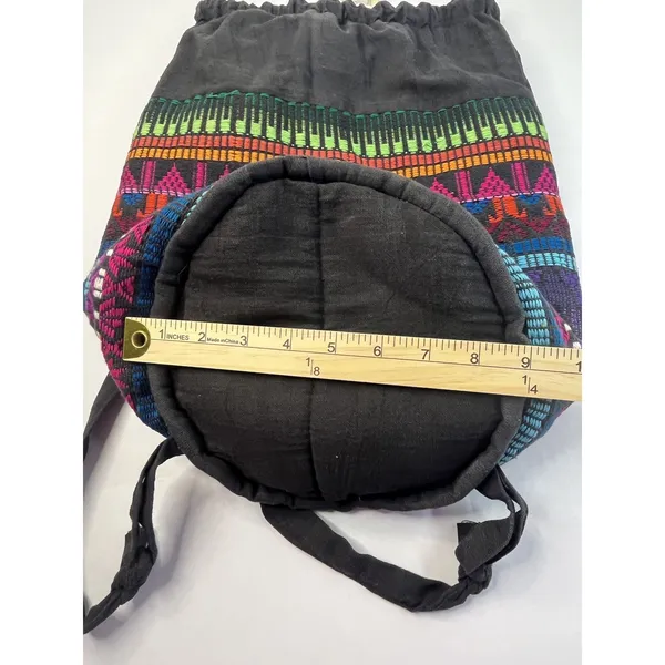 Lightweight Multicolor Boho Hippie Reusable Shopping‎ Backpack Nature Organics - Image 3