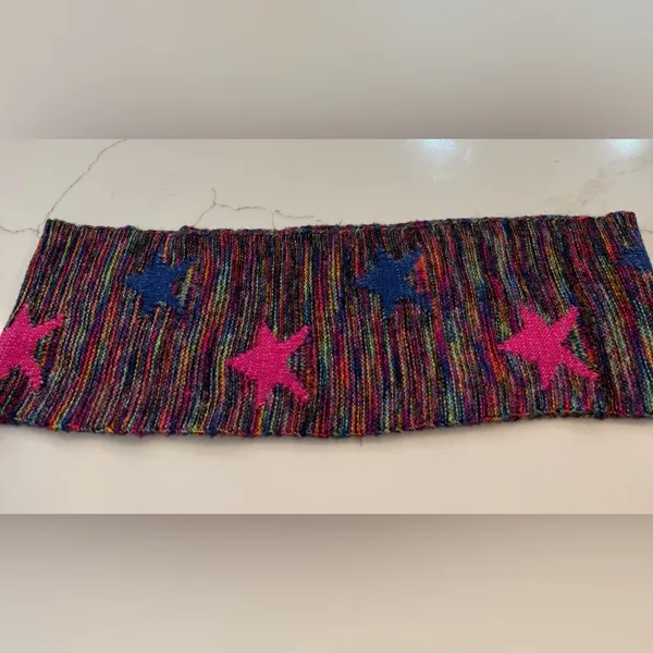 Betsey Johnson Colorful Knit neckwarmer/ Scarf - Image 4