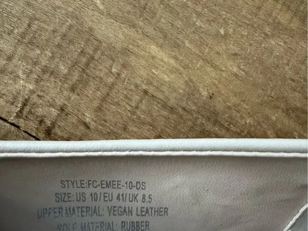 NEW IN BOX French Connection Ecru / Nude Emee Vegan Leather Flats ~ Size 10 - Image 7