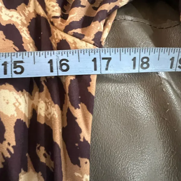 Leopard Print Maxi Dress Long Sleeve Mermaid Hem Boutique Glam Animal Print - Image 6