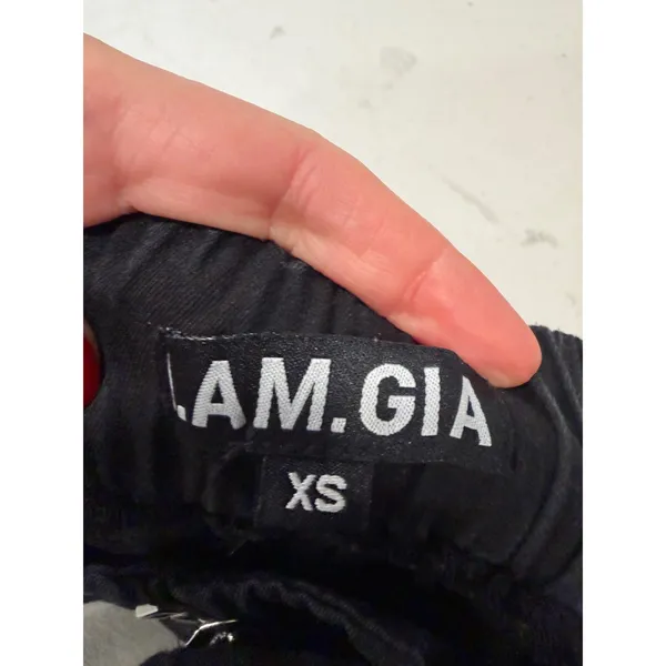 I.AM.GIA Jogger Pants Womens XS Black Elastic‎ Waist Cargo Streetwear Gorpcore - Image 2