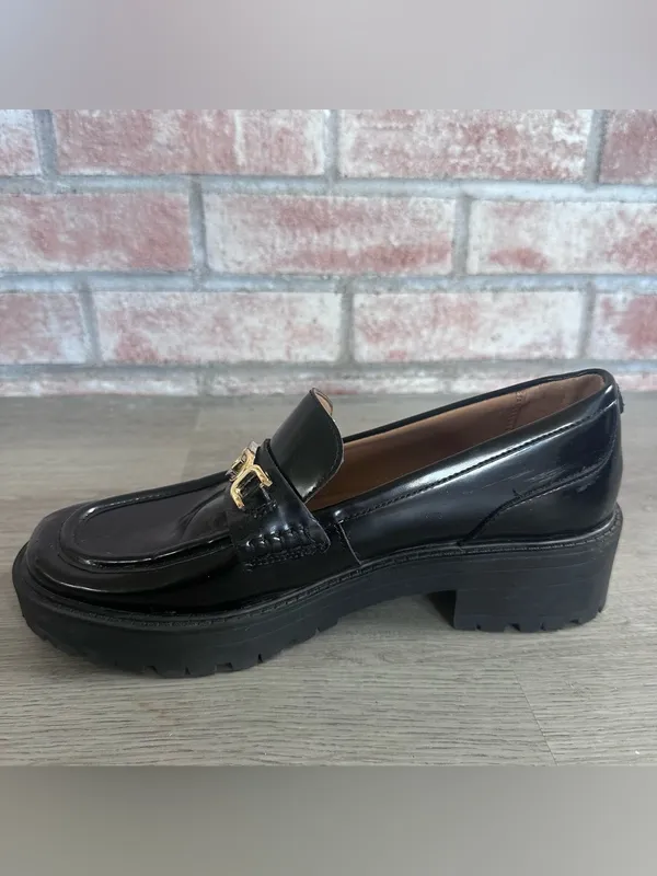 Sam Edelman Teagan Lug Sole Chunky Loafers Black Women’s 8 Academia - Image 3