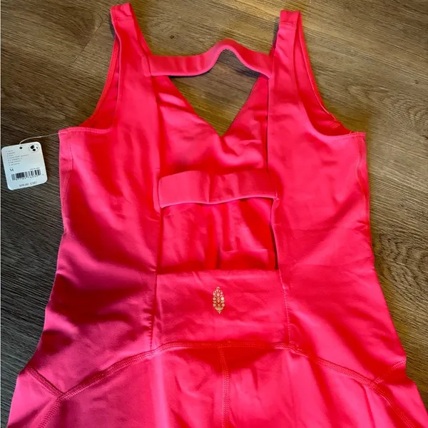 FP MOVEMENT Never Better Onesie Romper Neon Coral NWT - Image 12