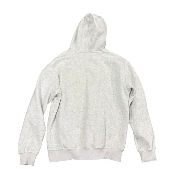 White Fox Los Angeles Hoodie Grey Pink Puff Print Pullover Sweatshirt S/M - Image 2