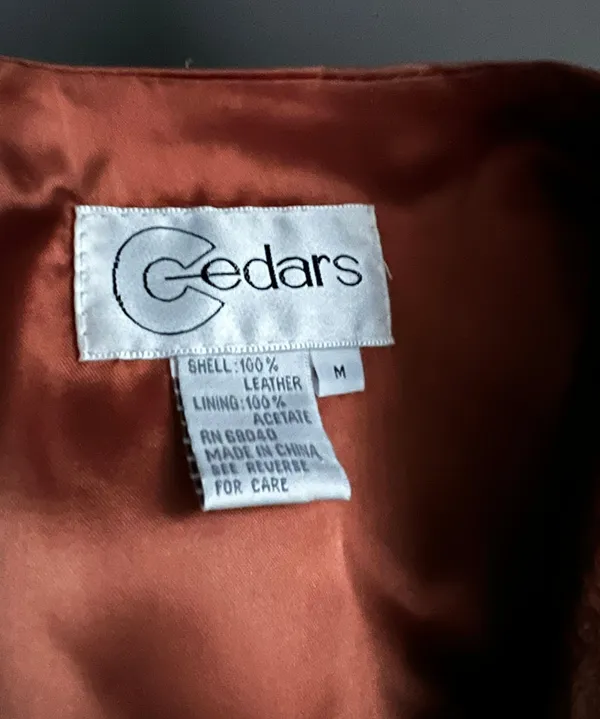 Adorable Real Leather Vest Size M - Image 2