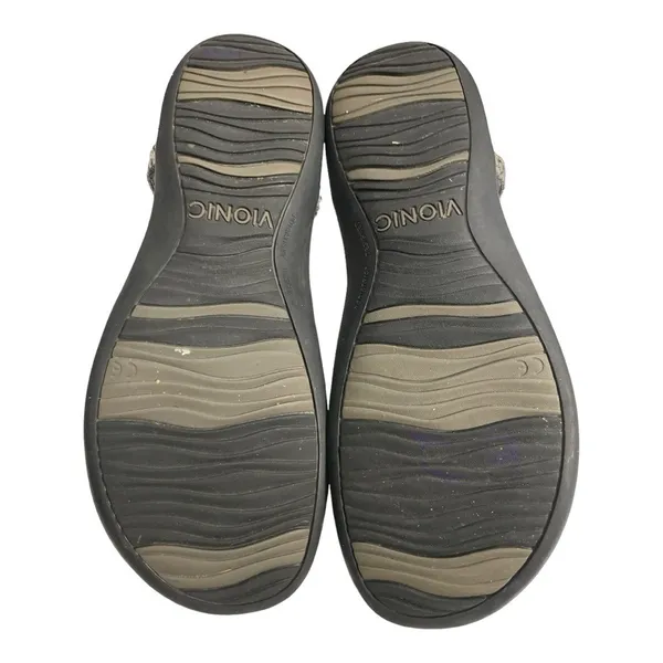 VIONIC Karina Snake Print Medallion Thong Sandals Orthotic Arch Support Size 6 - Image 11