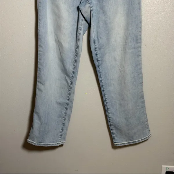 Athleta Women Sculptek Light Blue Denim‎ Straight Ankle Leg Jeans size 10T - Image 3