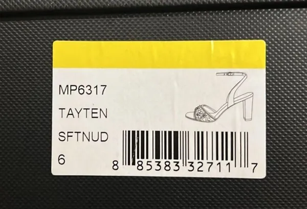 Badgley Mischka NEW Tayten Satin Crystal Ankle Strap Sandals Size 6, Retail $235 - Image 8