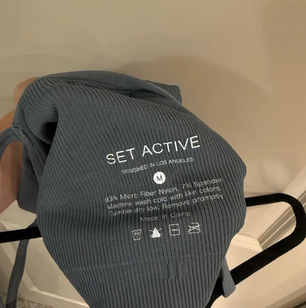 Set Active Tank Ribbed Crop M - Image 3