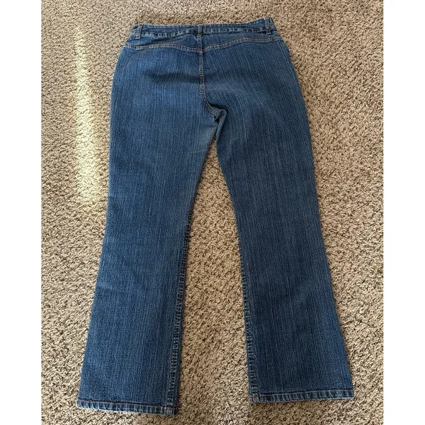 Halston Women's Stretch Medium Wash Jeans Size 16‎ - Image 5