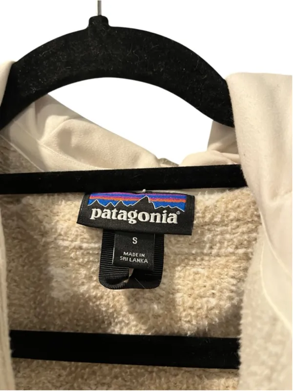Patagonia Better Sweater Icelandic Coat Toggle Fleece Jacket Cream Size Small - Image 7