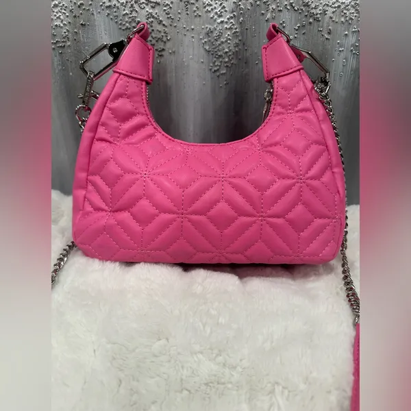 Steve Madden Bsilvia Quilted Crossbody in Hot Pink - Image 5