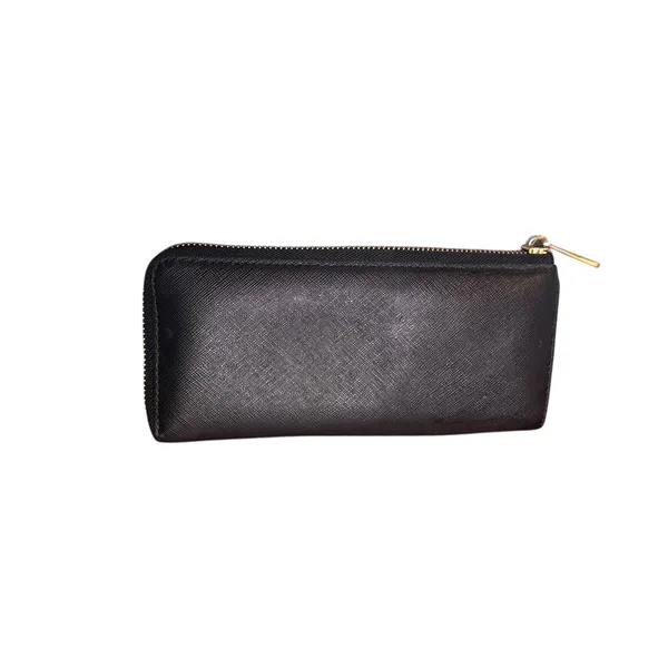 Michael Kors Wallet Clutch Zip Around Continental Black Smooth‎ Leather Urban - Image 2