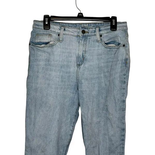 Universal Threads 90's Women's Jeans High Rise Straight Leg Denim Light Blue 30‎ - Image 2