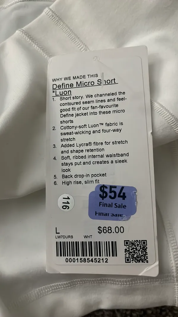 Lululemon define micro shorts Luon - Image 5