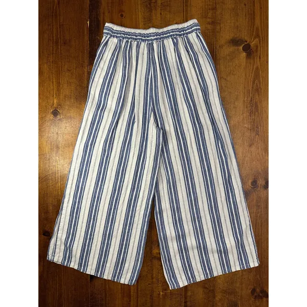Christian Siriano Womens Striped Linen and Cotten Pants Size‎ M - Image 7