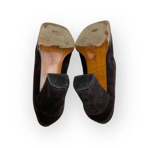 Vintage 90’s: Anne Klein II 𖦹 Calf Hair Heeled Loafers 𖦹 Leopard Print Suede - Image 14