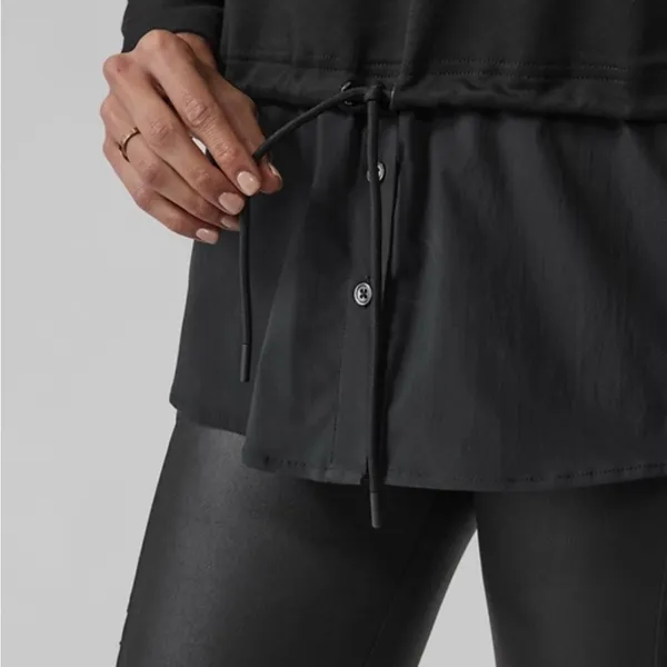 Athleta Charcoal Hoodie‎ Sweatshirt - Image 4