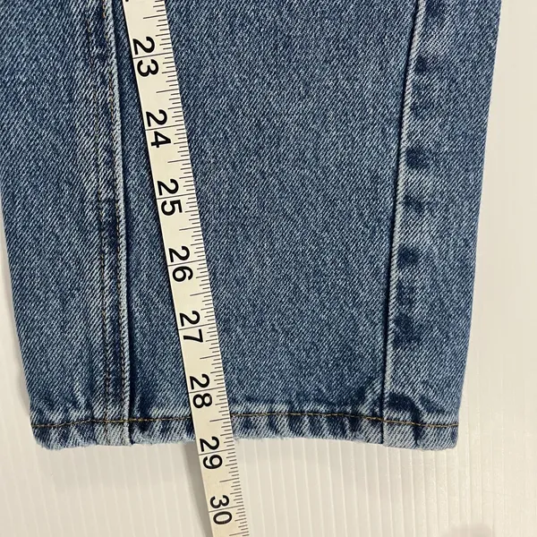 AGOLDE Women's Size 23 High Rise Tapered Utility Jeans Blue Denim Straight Leg - Image 6