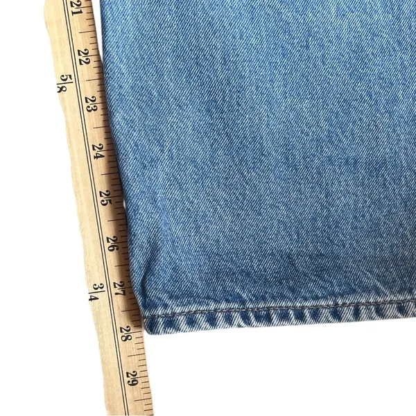 & OTHER STORIES Blue Stonewashed Denim Straight Leg Button-Fly Jeans - Sz 31/30 - Image 15