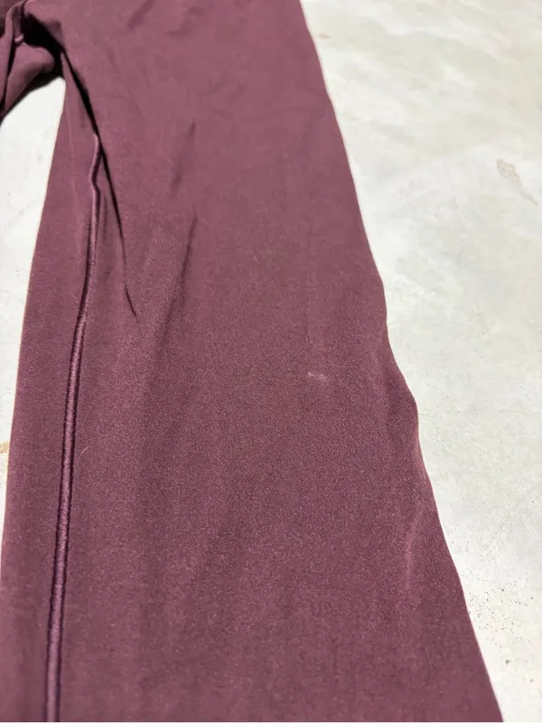 Aerie offline real me flare High-Waist Yoga Pants leggings Burgundy XXS - Image 3