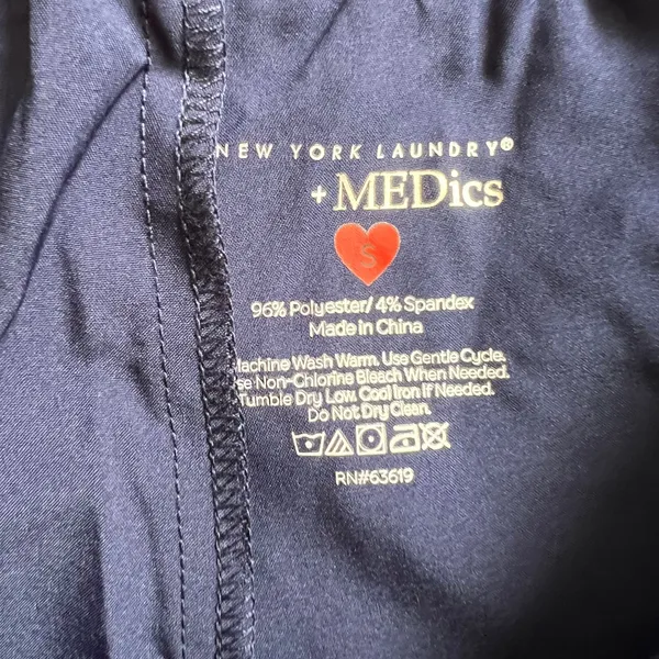 New York Laundry Medics Navy Jogger Scrub Pants, S - Image 3
