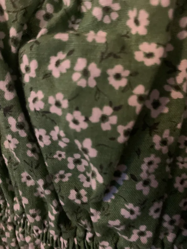 Target Green Floral Ruched dress - Image 3