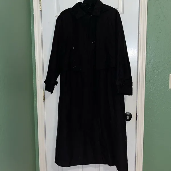 Vintage trench coat • detachable fleece lining • unisex - Image 4
