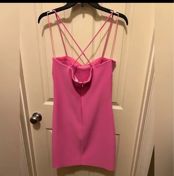 Amanda Uprichard Ronit Dress in Pink - Image 10