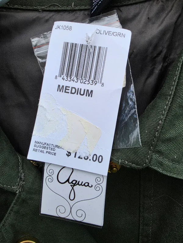 NEW Green Utility Jacket Medium - Image 3