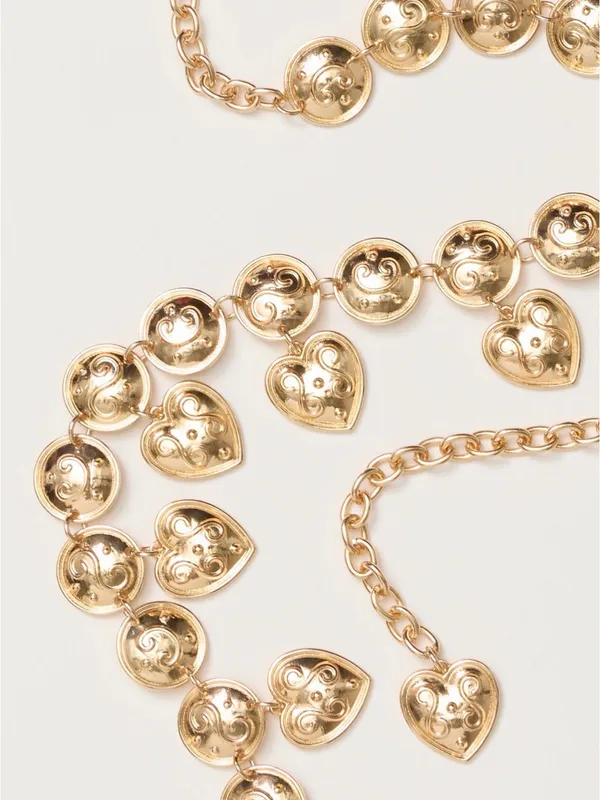 Free people love letter chain belt gold rush nwt - Image 3