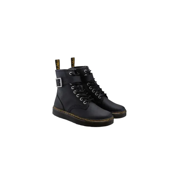 Dr. Martens Zavala ALT Black Leather Buckle Combat Boots Side Zip Women’s 6 Doc - Image 5