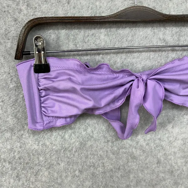 Victorias Secret Purple Small Bandeau Knotted Swim Beach Bikini Top Swimsuit - Image 3