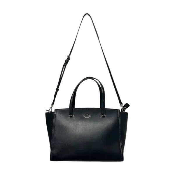 Kate Spade Patterson Drive Geraldine Satchel Black Pebbled Leather Crossbody - Image 5