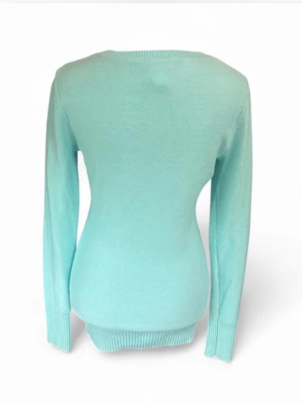 Candie's mint sweater with small - Image 3