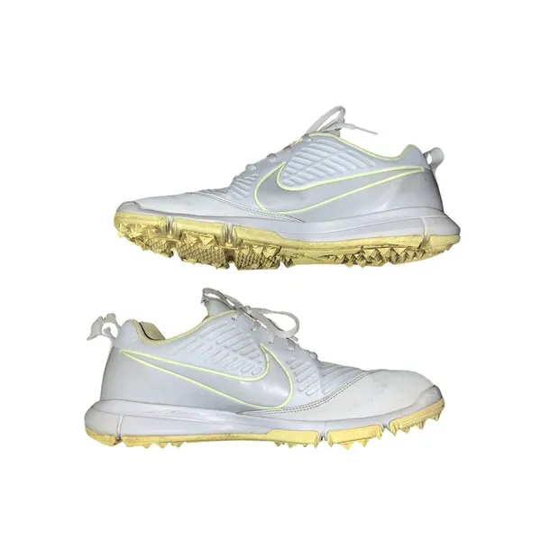 Nike Golf Shoes Womens 9.5 White Gray Lime AA1846-001 Spikeless Lace-Up - Image 3