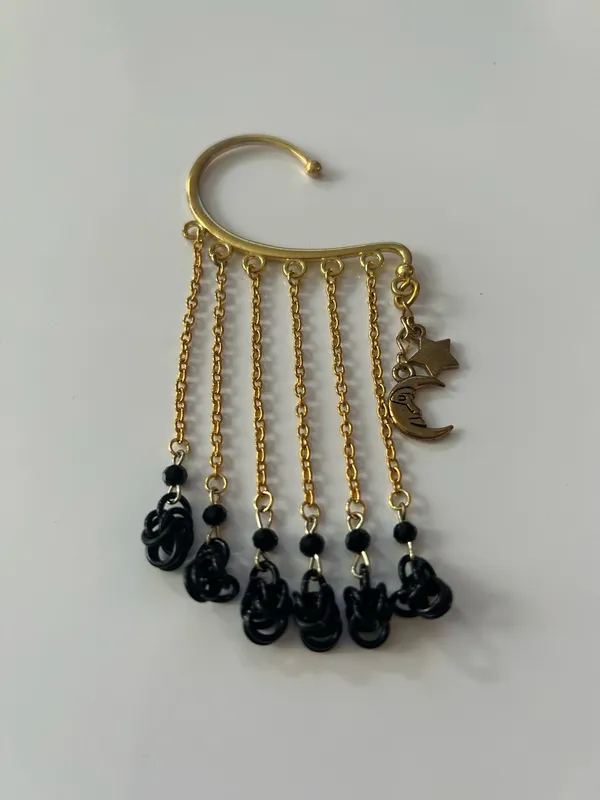 Celestial ear cuff Gold - Image 2