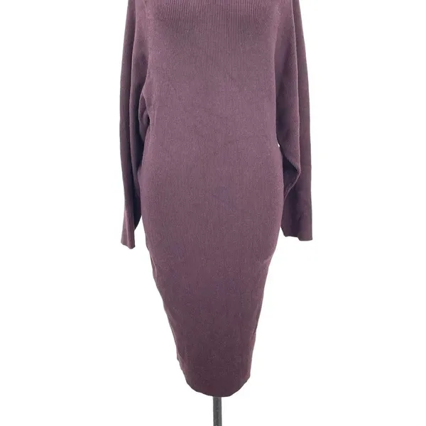 Song of Style Cozumel Sweater Dress Brown Purple Size‎ Medium - Image 6