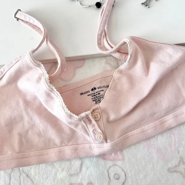 Brandy Melville Pink Bralette - Image 2