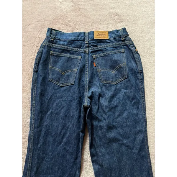 Vintage‎ Levis 25035 Jeans Women's Dark Wash High Waist Orange Tab 90s Size 16 - Image 3