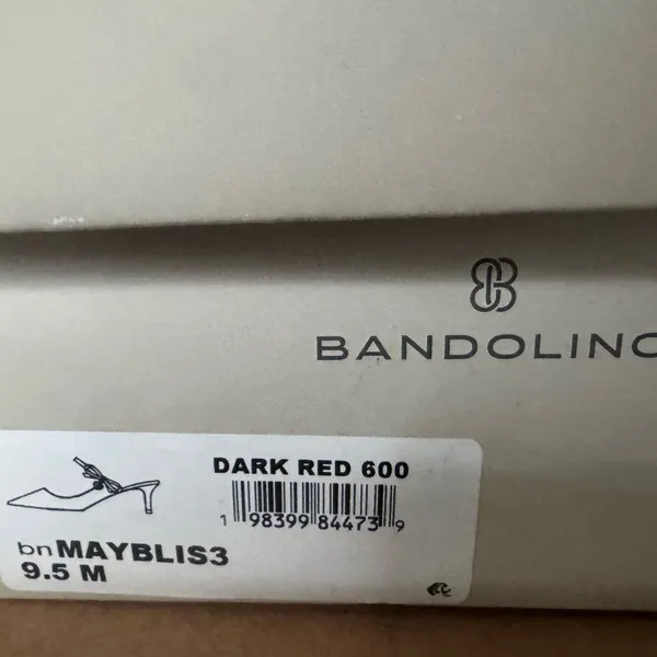 NEW Bandolino Women's Mayblis Heeled Mules Red Patent Heels Shoes 9.5‎ - Image 6
