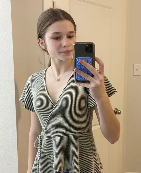 Striped Ruffle  Top - Image 3