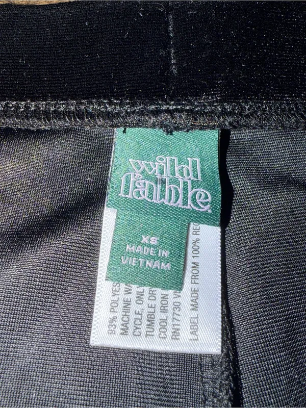 Wild Fable Black Velvet Flare Pants - Image 3