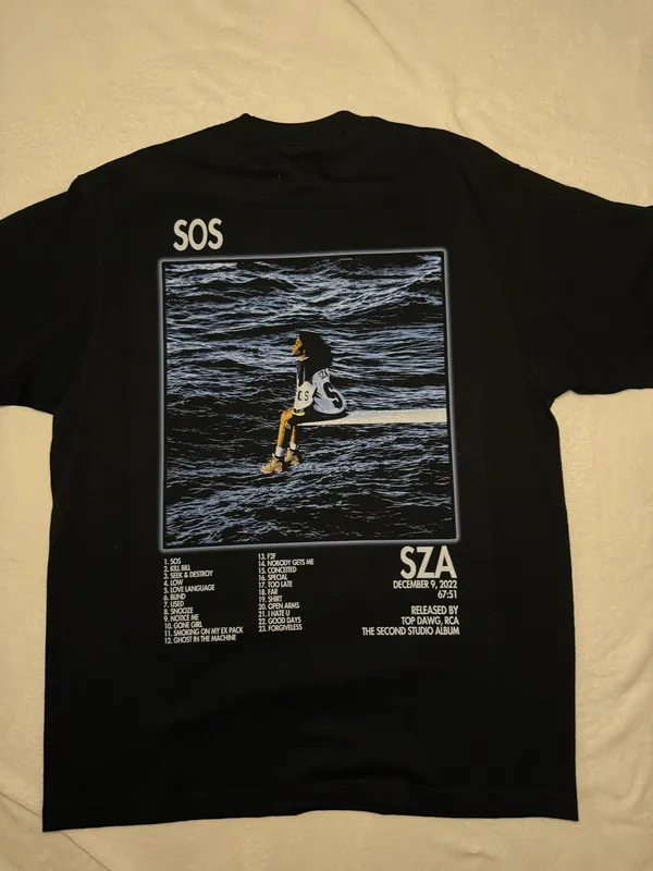 SZA tshirt Black Size XL - Image 4
