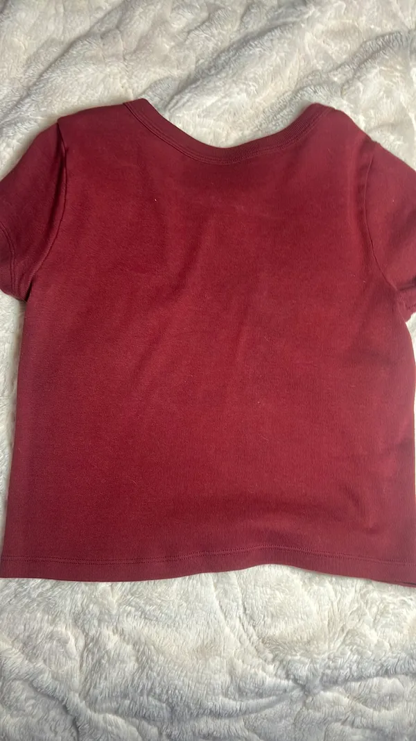 Red Brandy Melville Crop Top - Image 3