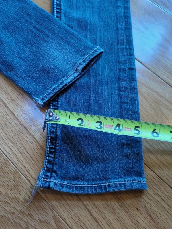 Rock Revival Jasmine Skinny Blue Jeans Womens Sz 26 (26x31) Stretch Rhinestone - Image 7