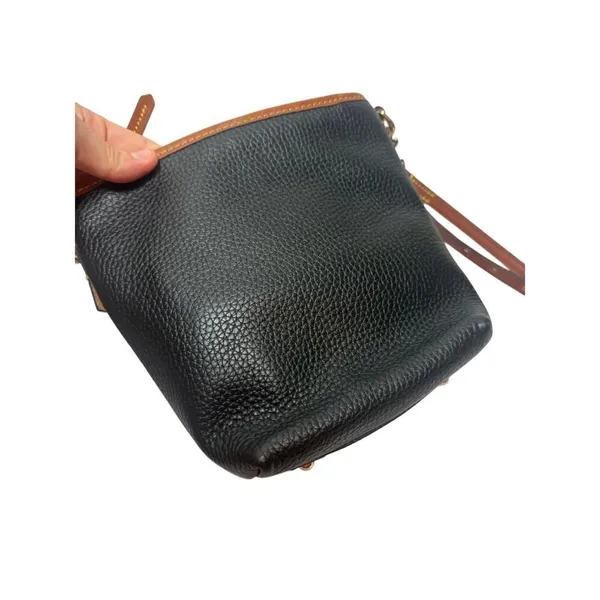 NEW! Dooney & Bourke Black Camden Pebblie Mini Hobo Leather Crossbody Bag - Image 6