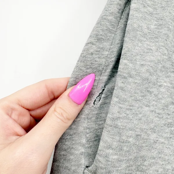 Nike Womens Heather Grey Fleece Relaxed Streetwear Jogger Sweatpants Size S - Image 2